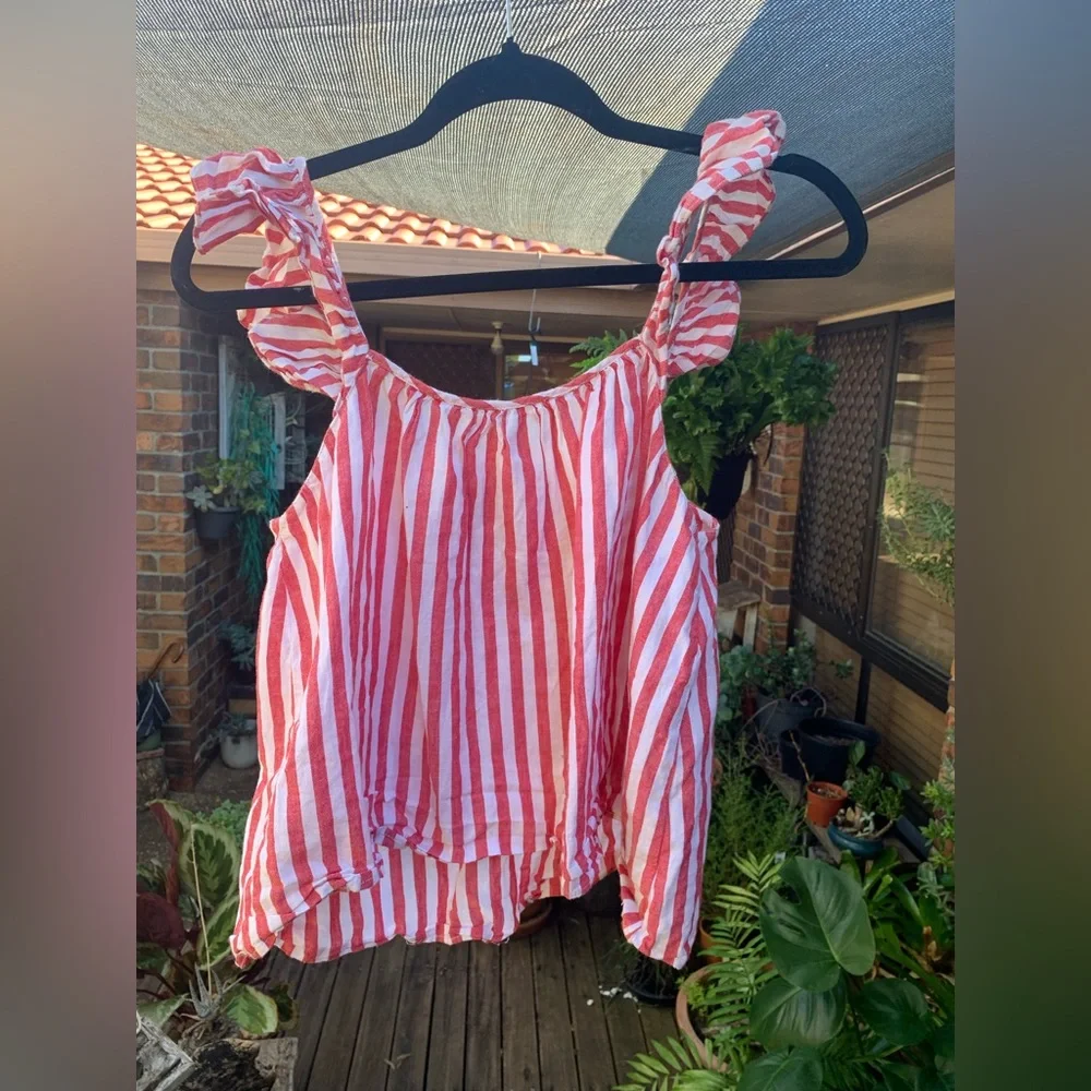 ▫️host pick▫️Zara ruffle embroidered tassels crop top - Picture 8 of 9